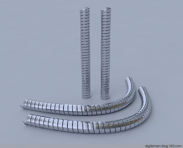 数字人C4D建模课堂之二十六：再谈制作螺旋管