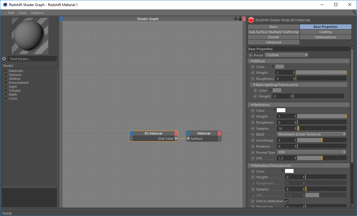 C4D周练作业-Getting Started with Cinema 4D C4d使用RS入门—RS介绍—Redshift红移中文帮助文档手册-苦七君