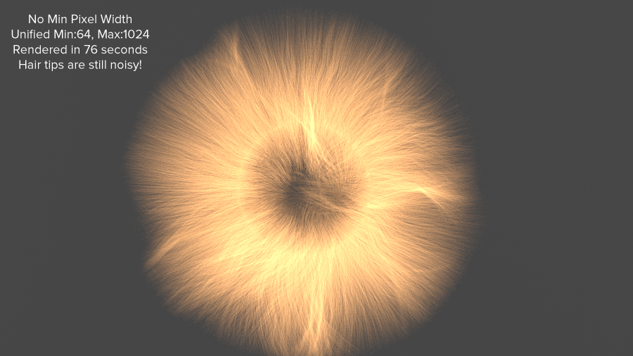 C4D周练作业-Hair Min Pixel Width 头发最小像素宽度—RS渲染设置—Redshift红移中文帮助文档手册-苦七君