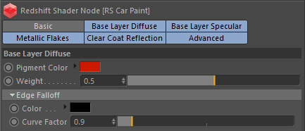 Car Paint 车漆—RS节点编辑器内容—Redshift红移中文帮助文档手册