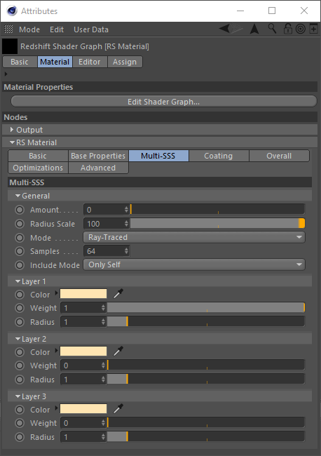 C4D周练作业-Material 材质—RS节点编辑器内容—Redshift红移中文帮助文档手册-苦七君