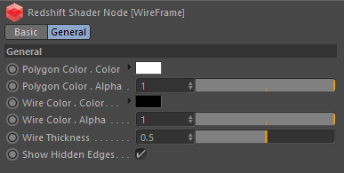 Wireframe 线框图—RS节点编辑器内容—Redshift红移中文帮助文档手册