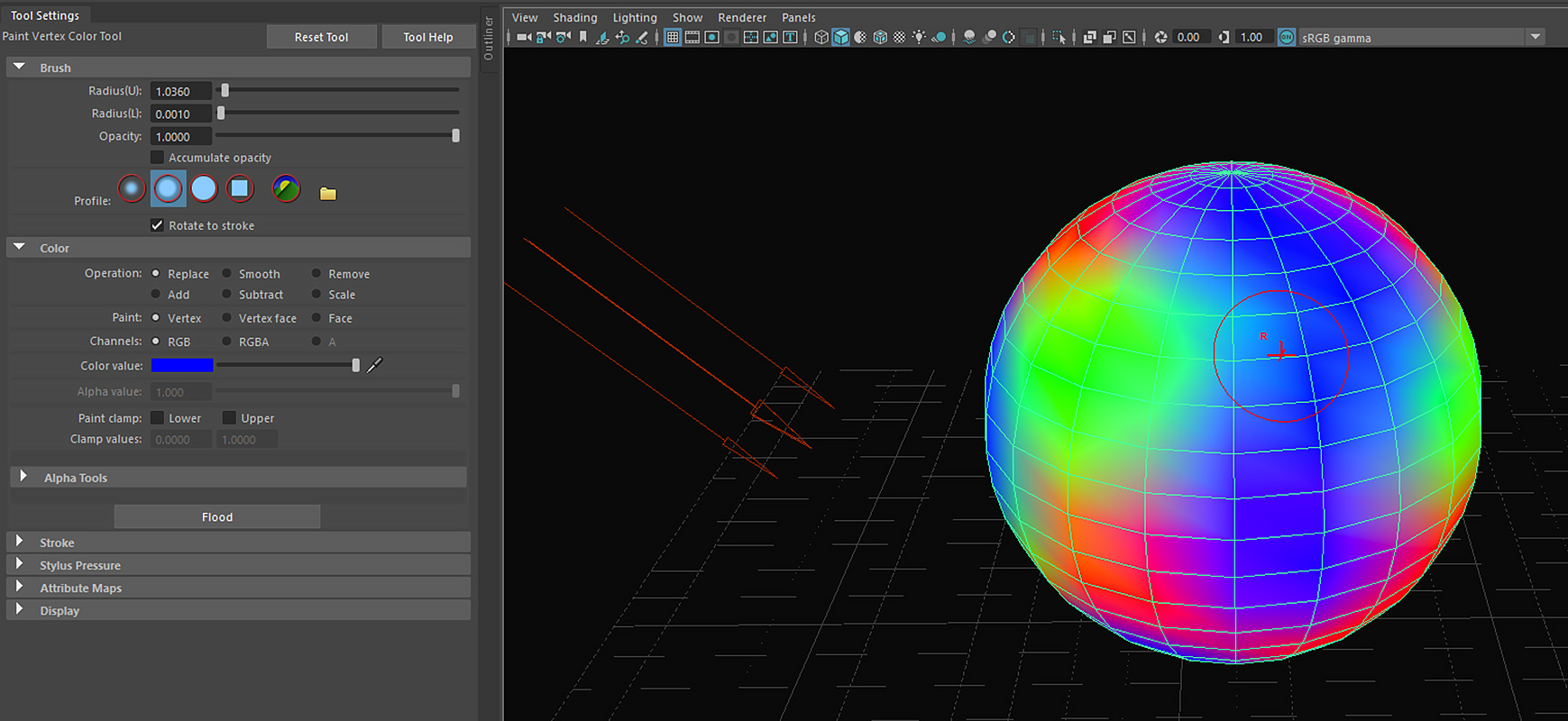 C4D周练作业-Redshift Vertex Color 红移顶点颜色—杂项内容—Redshift红移中文帮助文档-苦七君